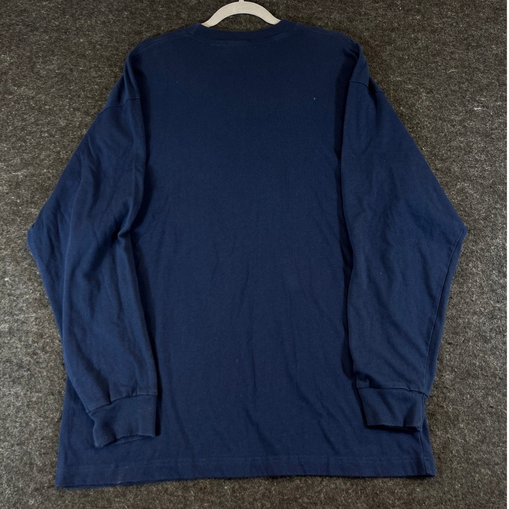 Vintage 90s Mickey Goofy Donald Duck Tape Shirt Mens XL Blue Cartoon Long Sleeve - Picture 5 of 8